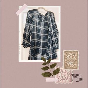 Loft Plaid Tunic
